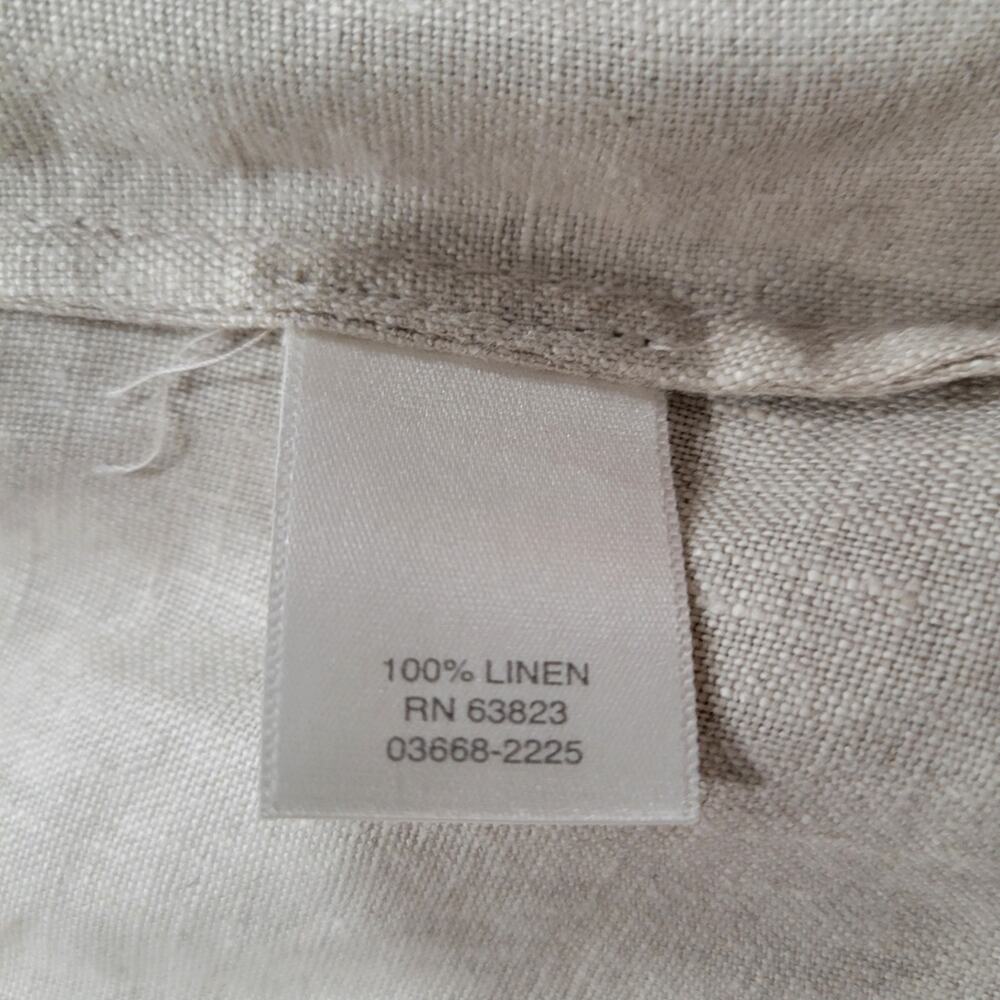 Christopher & Banks Linen Open Front Ruffled Fron… - image 5